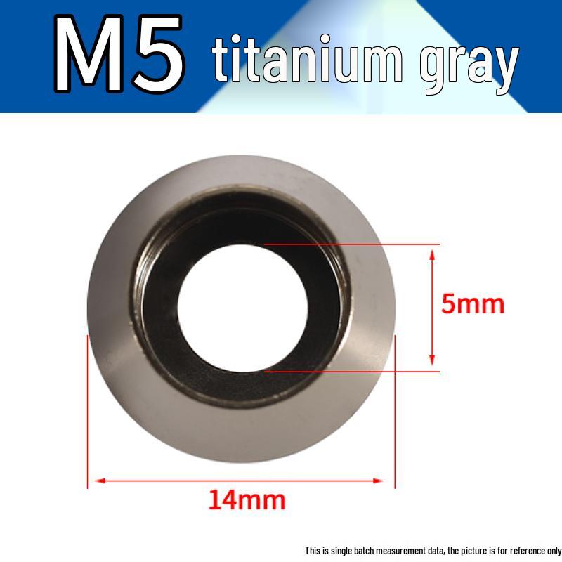 Farbiger Sechskantschrauben-Unterlegscheiben-Satz aus Aluminiumlegierung: Größen M2-M8