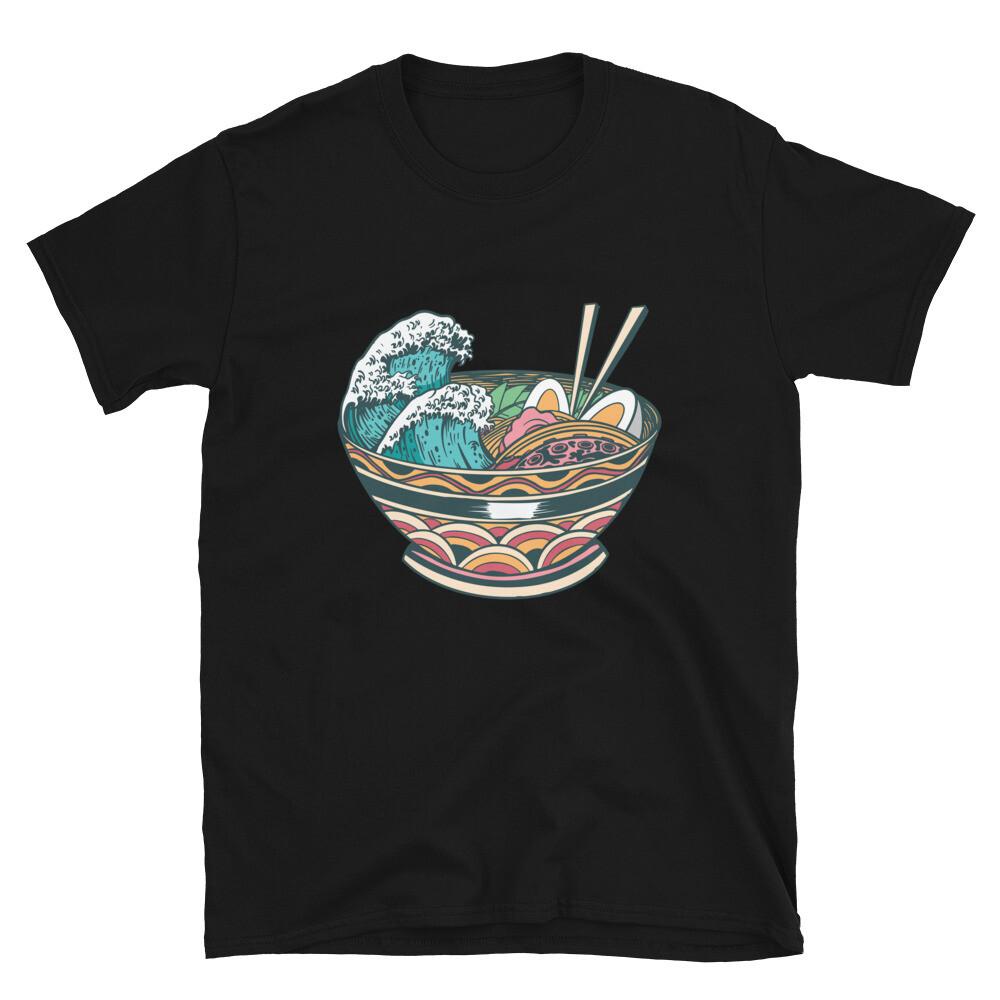Ramen Ocean Surfing Anime T-Shirt XXL