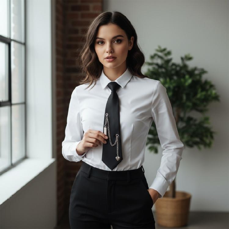 Modny krawat Regulowany dodatek na szyję Miękka oddychająca tkanina Nowoczesny unisex krawat Odpowiedni do noszenia na co dzień