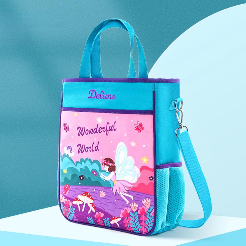 Dziecięca torba tutorialowa podwójnego zastosowania dla uczniów szkół podstawowych, na zajęcia treningowe, przenośna torba na ramię, wodoodporna tkanina Oxford