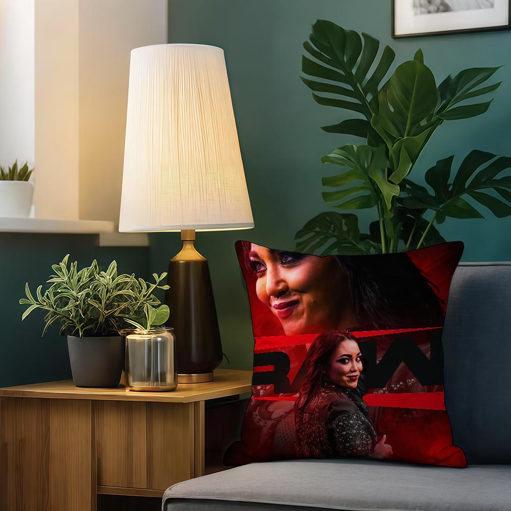 R-Roxanne Perez Wrestler cushion cover Double Sided Printed Polyester Pillowcase Pattern Decorative Zipper Cushion Cover