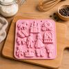 Silicone Candy Chocolate Mold Ice Cube Tray Baking Mold with Princess Castle Unicorn and Various Shapes for DIY Confectionery and Baking