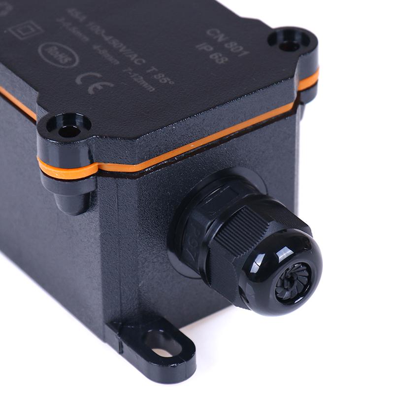2Way Waterproof Ip68 Electrical Cable Wire Connector Junction Box For Outdoor