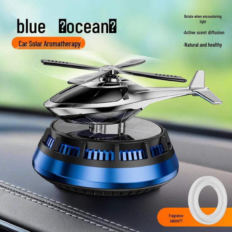Solar-Powered Rotating Helicopter Aroma Diffuser - Long-Lasting Fragrance Ornament