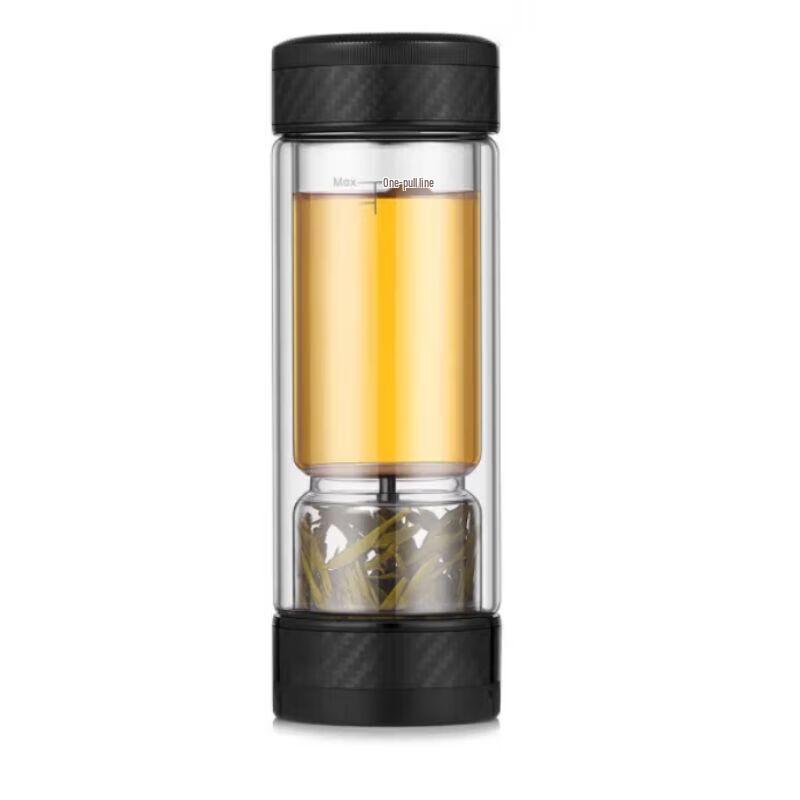Chazhilian Portable Double-Wall Tea Infuser Glass Bottle