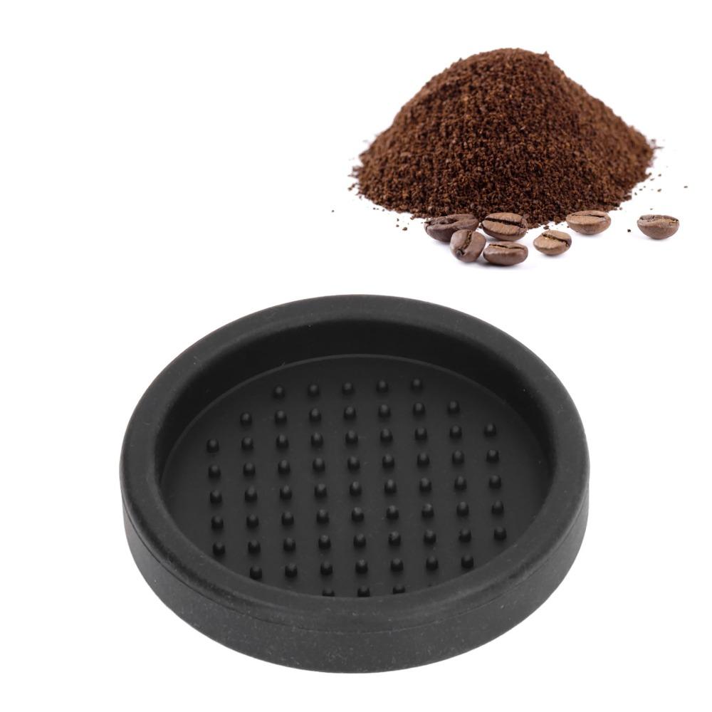Anti Slip Design Round Tamper Mat Black Anti Slip Coffee Pad Coffee Tamper Mat Coffee Machine