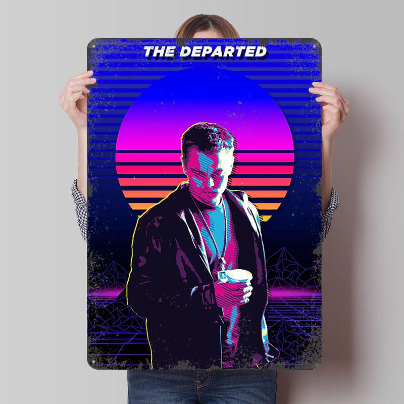 

The Departed Retro Poster Customized Wall Art Vintage Metal Signs Retro Tin Plaque for Man Cave Desk Decor Setup Decorations 7.9x11.8In(20x30cm)