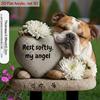 Acrylic Dog Memorial Plaque with Heart Stone Decor, 2D Flat Design for Garden & Small Dog Area, with Planter Ornament, Ideal Outdoor Yard Decoration