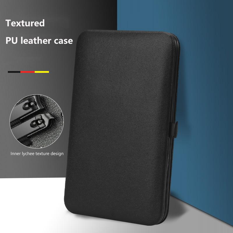 Classic Black Manicure Set Hand Feet Facial Stainless Steel Accessories, All Black Nail Clippers