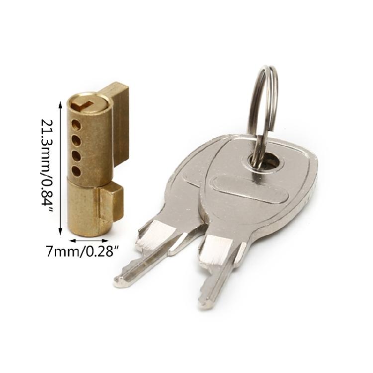 Fechadura Ajustável para Caravanas, RVs e Trailers com 2 Chaves Para Cabeças de Engate Prensadas Campe