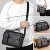 Shoulder Bag Adjustable Strap Waterproof Solid Color Lightweight Large Capacity Crossbody Bag for Business