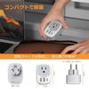 TESSAN SE-Typ Koreanischer Adapterstecker, 1 AC-Steckdose, 2 USB-A- und 1 USB-C-Anschlüsse, Praktischer Reiseartikel für Korea, Deutschland, Frankreich, die Niederlande,