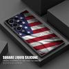 American USA Flag Five-pointed Star S25 Ultra Case For Samsung Galaxy S25 S24 S23 S20 S21 FE S22 Ultra S10 Plus Soft Phone Cover