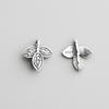 S925 Sterling Silver Leaf Handmade Bracelet Buckles & DIY Macrame Beading Materials