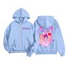 Kids Fashion Women's Lightweight Long Sleeve Zipper Hoodie Printed Hoodie With Pockets