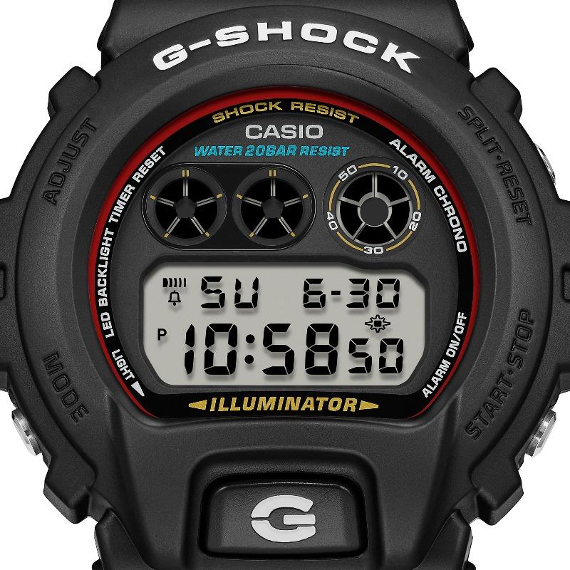 Casio G-SHOCK Men's Resin 200M Water Resistant Shock Resistant Alarm Quartz Watch DW-6900RL-1