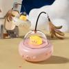 Intelligent Smart Electric UFO-Style Cat Teaser Stick Bell-Equipped Training Interactive Toy Replaceable Feather Cat Supplies