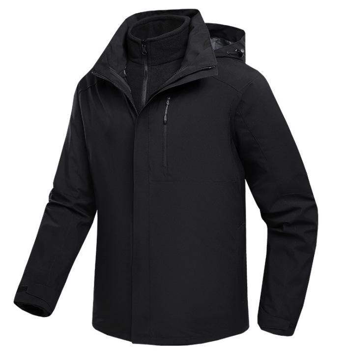 Unisex 3-in-1 Detachable Cold-Proof Ski Suit: Windproof, Waterproof, Custom Logo Option. XXXL