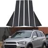 6pcs/set Car Pillar Posts for Chevrolet Captiva 2007 2008 2009-2018 Auto Decoration Trims Cover Stickers Styling Carbon Fiber Look