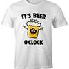 Its Beer A Clock Lustiges Herren Party T Shirt Fun Moonworks Vintage Casual Unisex Homme Breathable Stretched