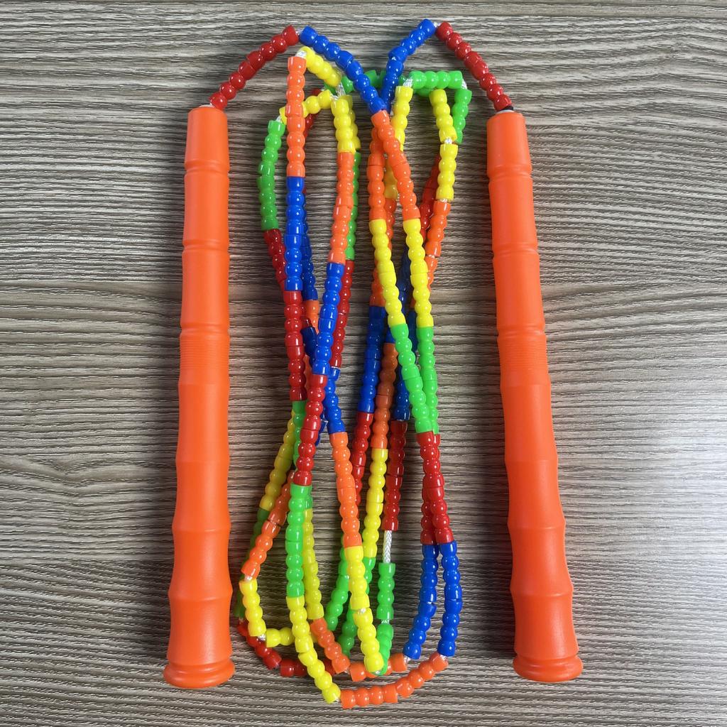 Fitness Exercise Fancy Skipping Rope Competitions, Soft Bead Bamboo Joint Skipping Rope