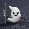 New micro landscape halloween luminous ghost ghost resin handicraft DIY ornament tabletop ornament