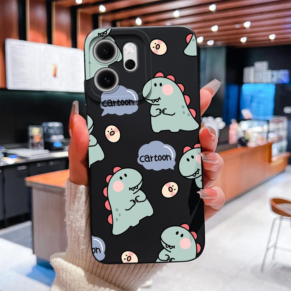 For Oppo Reno 14F 5G Phone Case Sunflower Patterns Soft Liquid Silicone Shell For OppoReno14F 14 F Camera Coverage Durable Capa