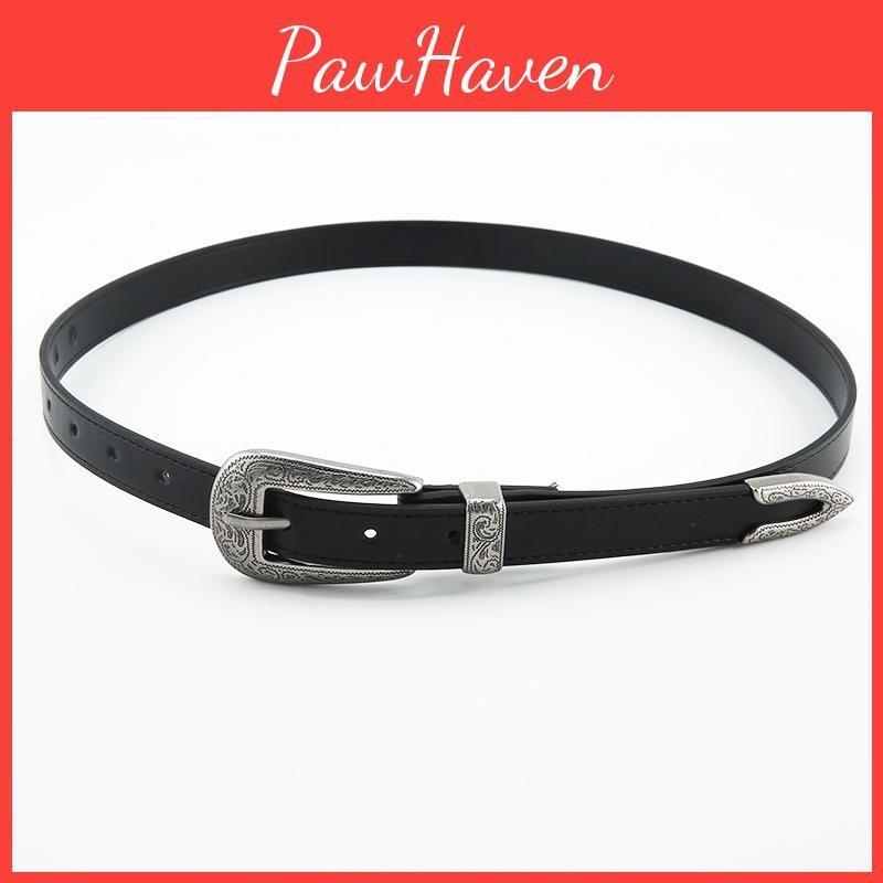 Belt Buckle Carved Womens Pin Buckle Accessories Black Casual And Simple