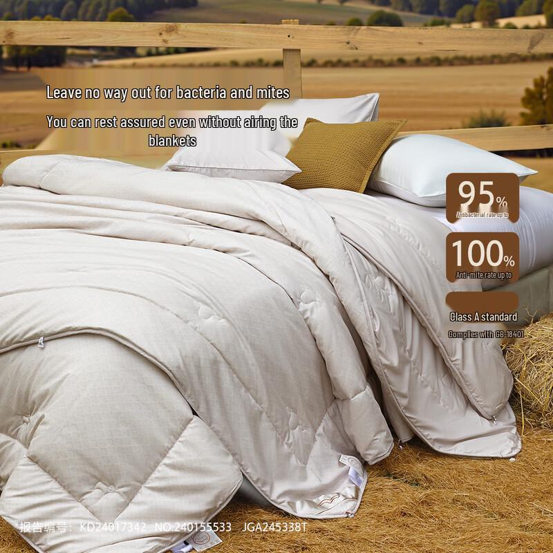 Mercury Home Textiles Korrad А-класс Антибактериальное Австралийская шерсть 2-в-1 Одеяло