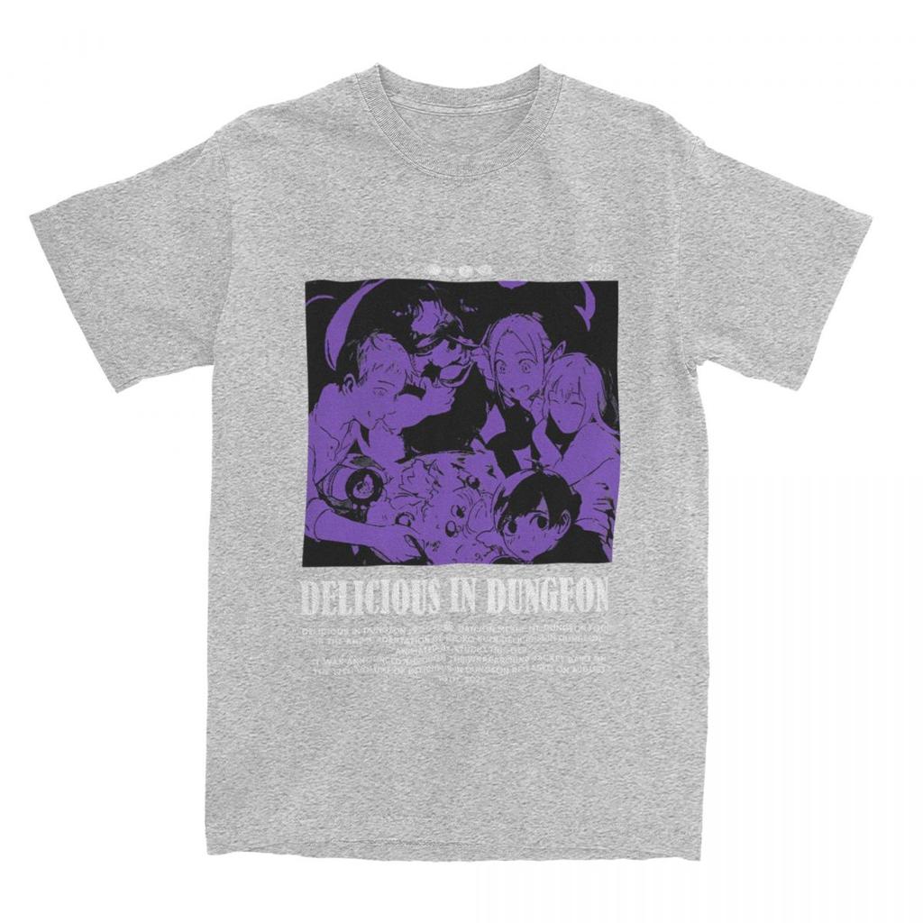 Men's T Shirt Dungeon Meshi Anime Marcille Laios T-Shirts Harajuku Delicious In Dungeon Summer Tee Shirt Y2K Cotton Tops