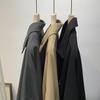 Petite Korean Style Autumn Workwear Jacket - Women's Loose Casual Mid-Length Trench Coat
