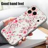 Pfirsichblütenzweig Muster Hülle Für iPhone 17 Pro Max Magnetisch Für Magsafe Hybrid Schlank Mattes Cover Für iPhone 16 15 14 13 Pro Max