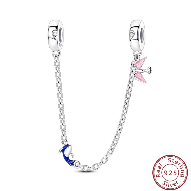 Vendi Charms a Catena con Animali, Piante, Viaggio, Design di Moda, Perline in Argento 925, 3mm, Fai da Te, Creazione di Gioielli Fini