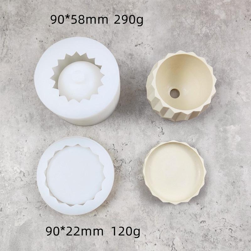 Small Flower Pot Silicone Mold Diy Succulents Concrete Flower Pot Vase Plaster Cement Clay Mold Plant Holder Mold