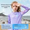 ASK JUNIOR Girls' Two-Piece Long Sleeve Chlorine-Resistant Swimsuit