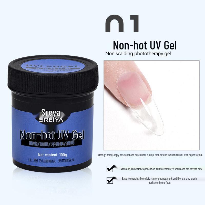 3-in-1 Builder Gel Nail Kit: UV Gel Extension, Base Coat & Sealer