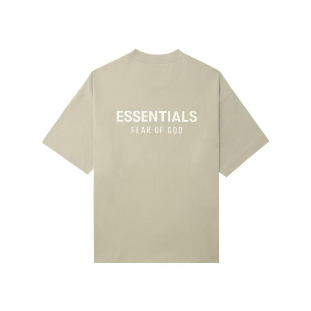 Fear Of God Essentials Logo Decorative Loose Fit Basic Round Neck T-Shirt Men Tops ESSTE254196MP
