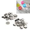 100 Set Pin Back Button Parts Blank Smoothing Metal Durable Clip Button Making Supplies for Badge Cr
