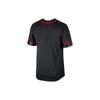 Nike Dri-Fit NBA Chicago Bulls Striped Print V-Neck Short Sleeve T-Shirt Men Tops Black University-Red White DR2405-010