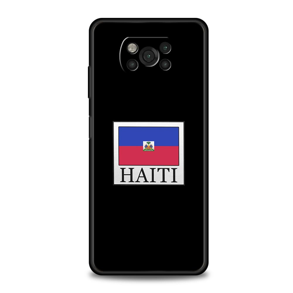Shipping Haiti Flag Phone Case For For Xiaomi Poco X6 X5 Pro X4 X3 NFC F5 Pro F4 F3 GT M5 M4 Pro 5G M3 C51 C50 C55 Soft Cover