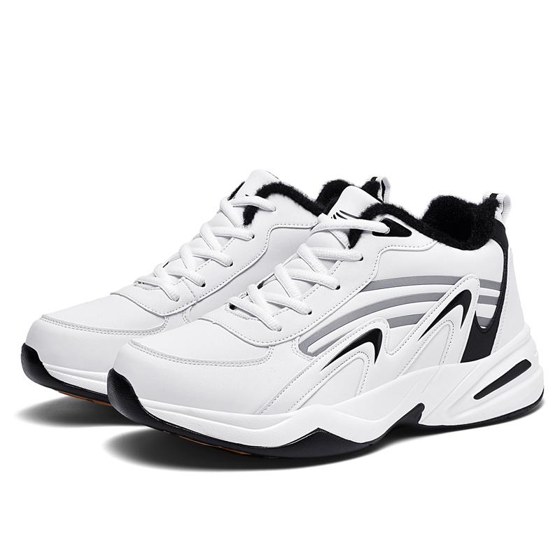 Autumn and Winter Large -scale Men's Sports Shoes Plus Velvet Warm Winter Ultra -lightweight Men's Boots
