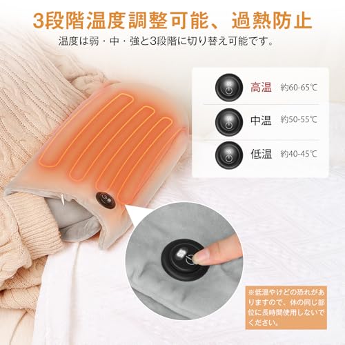 Boweer USB-Powered Heating Mat, 43cm X 33cm, 5-Second Fast Heat, Double-Sided Heating, Temperature Adjustment from 45°C To 65°C, USB Extension Cord In