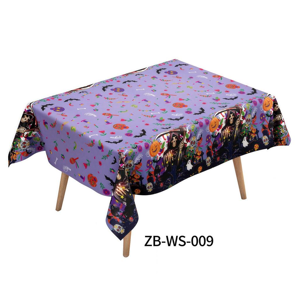 Halloween Horror Tablecloth: Disposable Dining Decoration for Parties