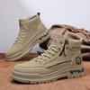 Outdoor Martin Boots Winter Fashion High-top Warm Velvet Men's Boots Non-slip Sports Labor Shoes