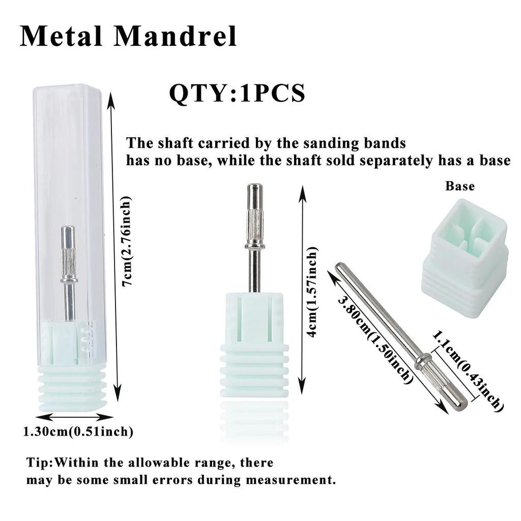 3mm Small Nail Sanding Bands Set For Nail Drilling Milling Manicure Salon - 80/120/180/240 Grit 50 Pcs