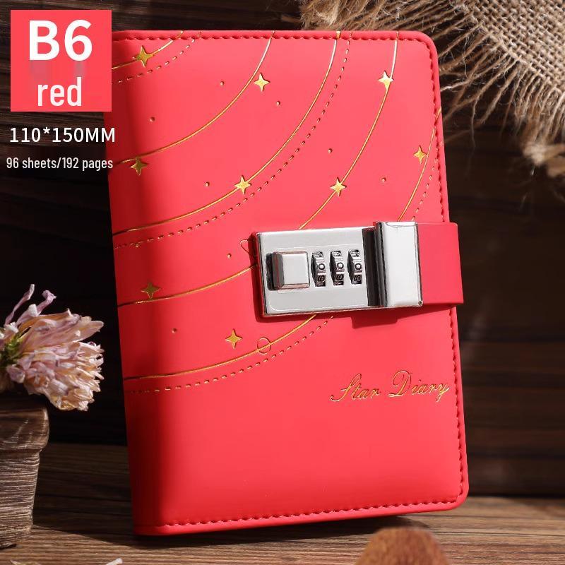 Minimalist Lock Diary & Notebook with Invisible Combination Closure for Students & Professionals