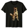German Shepherd Dog Dogs Animals Mens T-Shirt Womens Tee Graphic Unisex Top