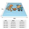Dog Man , Lil Petey , And Big Petey Fan Art New Arrival Fashion Leisure Warm Flannel Blanket Pilkey Captain Underpants Graphic