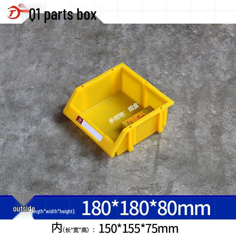 Thickened Tool and Parts Storage Box with Slanted Mouth