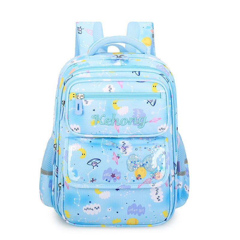 Adorable Children's Nylon Backpack For Girls With Large Capacity And Lightweight Design For 1st To 5th Grade